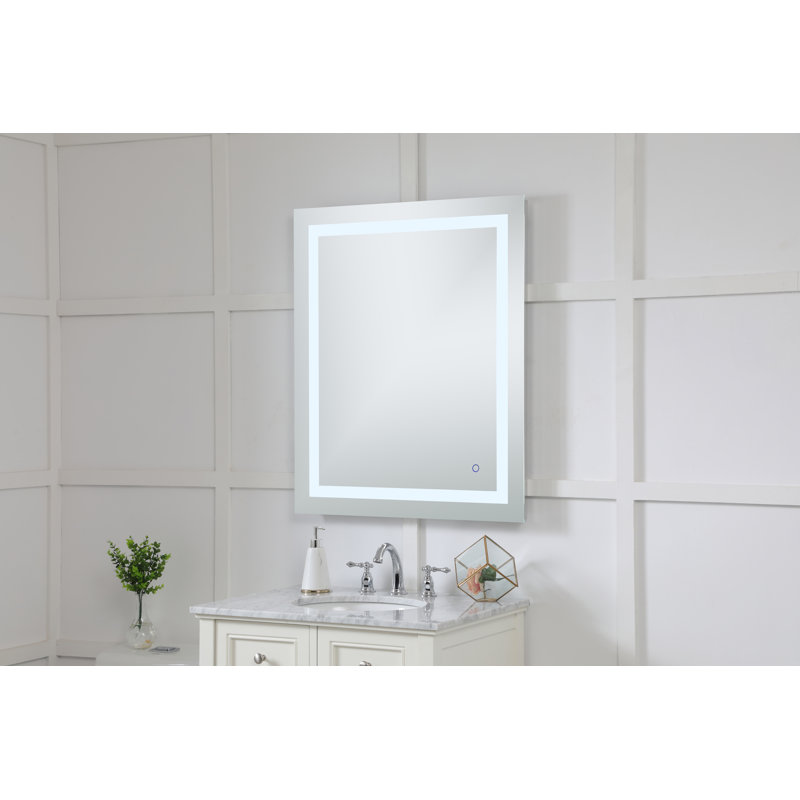 Wade Logan Langport Hardwired LED Lighted Bathroom Mirror & Reviews